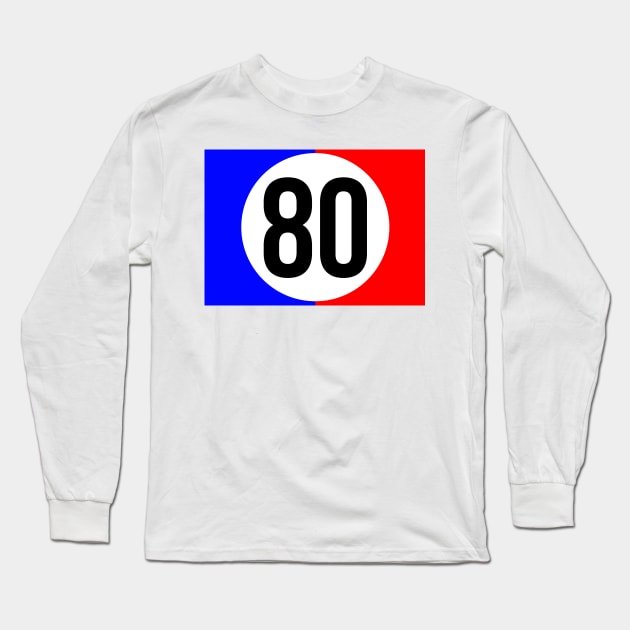 Classic Racing Numbers Long Sleeve T-Shirt by BAOM_OMBA